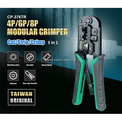 ProsKit CP-376TR 4P/6P/8P Crimping Tool